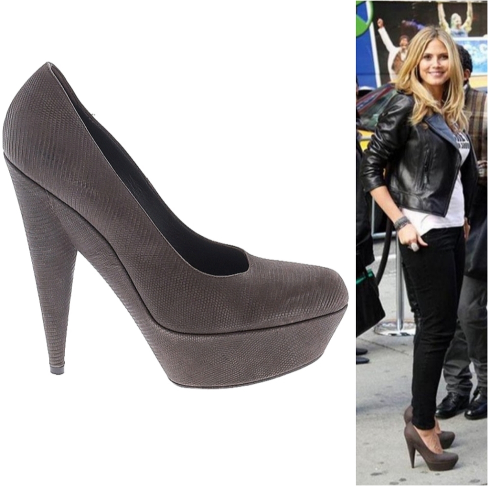 YSL Yves Saint Laurent Aliama Lizard Suede EU 40 $695